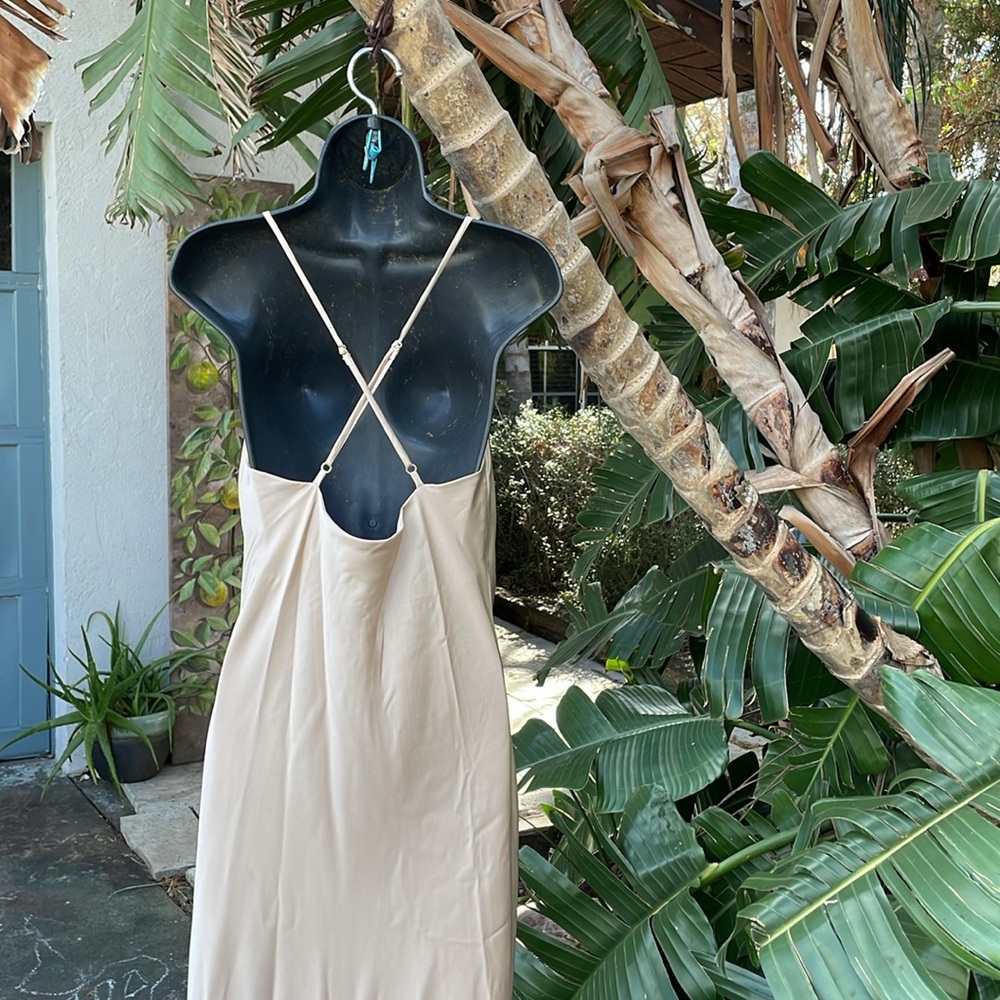 show me your mumu, champagne, satin bias, cut slip dress - Picture 8 of 13